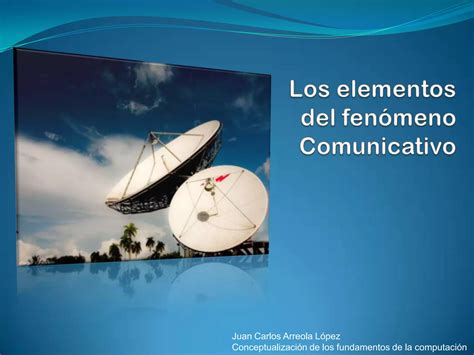 Los Elementos Del Fen Meno Comunicativo Ppt