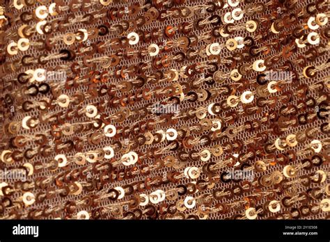 Gold Sequins Fabric Macro Close Up Stock Photo Alamy