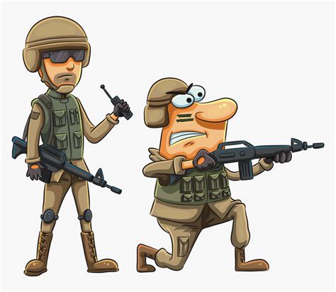 Army Funny Cartoon Png And Album Soloveika - Imagenes De Soldados ...