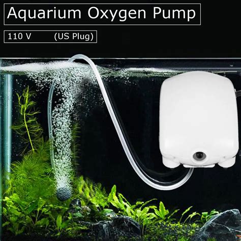 110V 2 5W Silent Oxygen Increasing Pump Aquarium Oxygen Pump Fish Tank