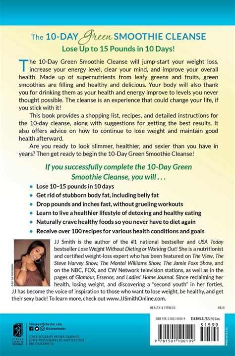 10 Day Green Smoothie Cleanse Book By Jj Smith Official Publisher Page Simon And Schuster