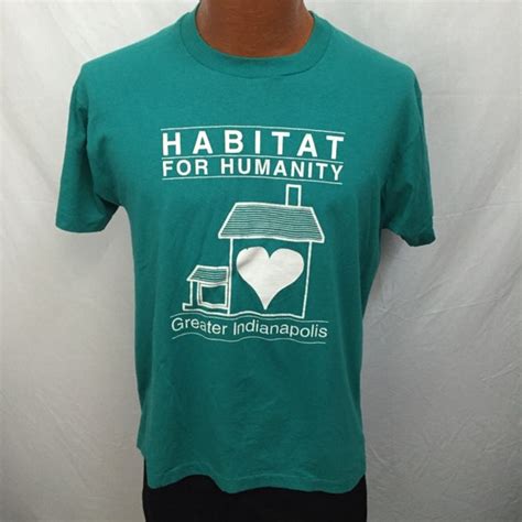 Vintage Habitat For Humanity T Shirt Size Large