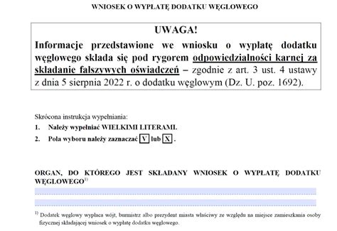 Aktywny Wz R Wniosku O Dodatek W Glowy Pdf Infor Pl