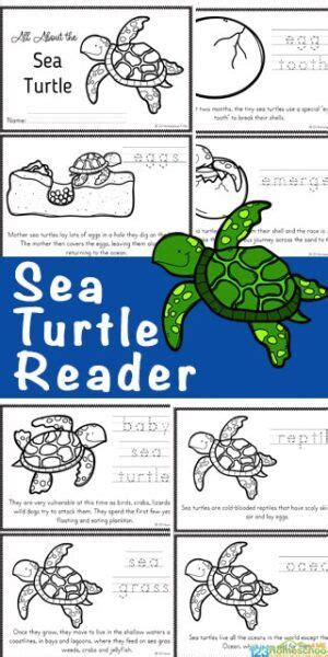 FREE Farm Printable Beginner Reading Books Turtle Activities Sea