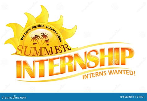 Summer Internship Stock Image Image Of Employers Help 66632881