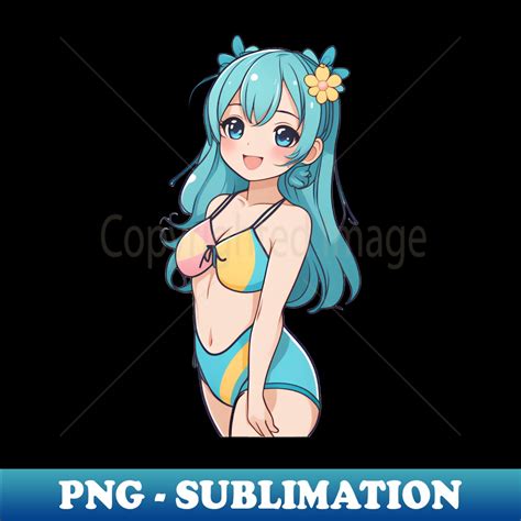 Cute Anime Girl In Bikini Trendy Sublimation Digital Downl Inspire Uplift