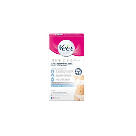 Veet Bandas Depilatorias Axila Bikini Piel Sensible 16unid