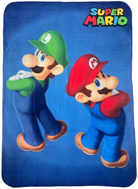 Koc Polarowy Super Mario X Kocyk Pled Luigi Por Wnaj Ceny