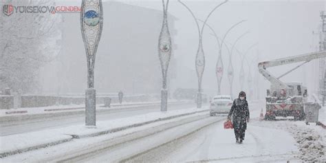 Meteoroloji Yüksekova ya kar yağışı için tarih verdi