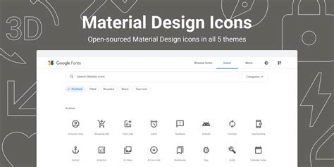 Material Design Icons Figma Template | UI4Free