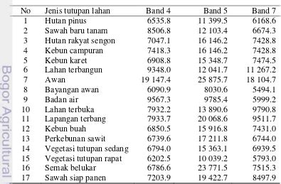 Identifikasi Karakteristik Dan Pemetaan Klasifikasi Tutupan Lahan