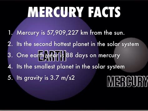 Planet mercury facts