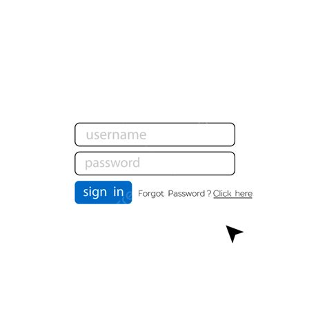 Gambar Halaman Login Kata Sandi Tanda Web Modern Kirimkan Gabung Png