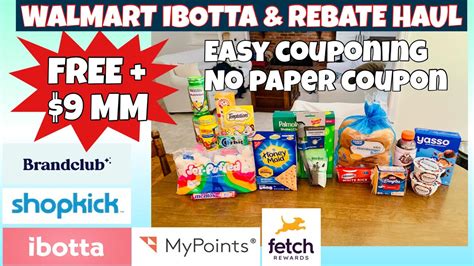 Walmart Ibotta And Rebate Haul 60 In Products Free 9 Mm Easy No Paper Coupon Rebate Haul