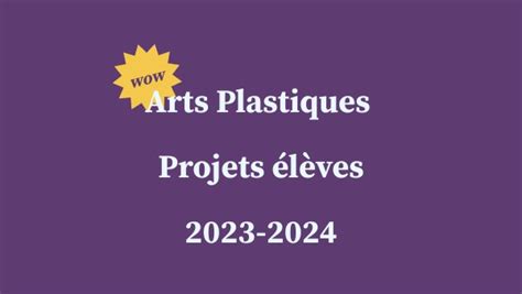 Arts Plastiques Cycle 4 3ème