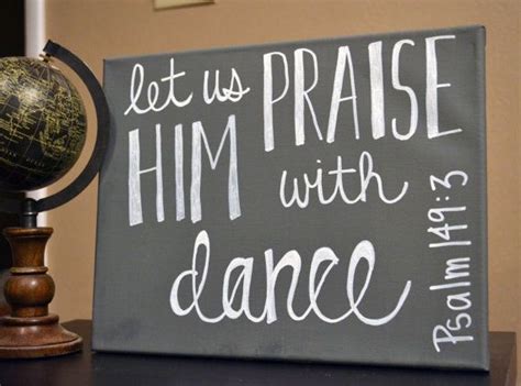 Dance Bible Verse Wall Art Canvas Painting Wall Hanging Scripture