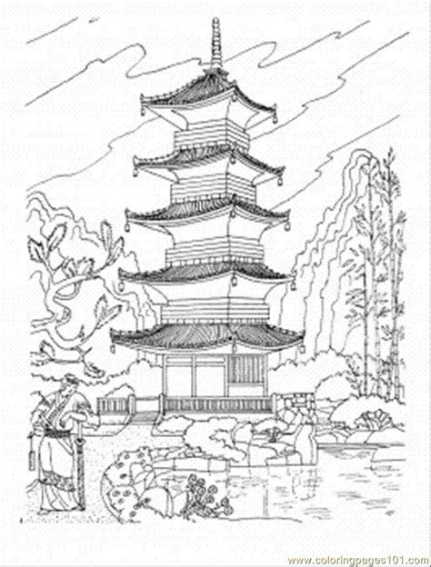 Buddhist Pagoda In Japan Temple Drawing Japanese Pagoda Temple Tattoo