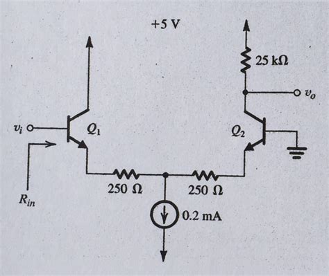 Solved Problem 2 Compute The Voltage Gain And The Input Chegg