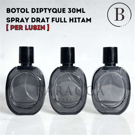 Jual Botol Parfum Diptyque Ml Drat Full Hitam Botol Parfum Oval