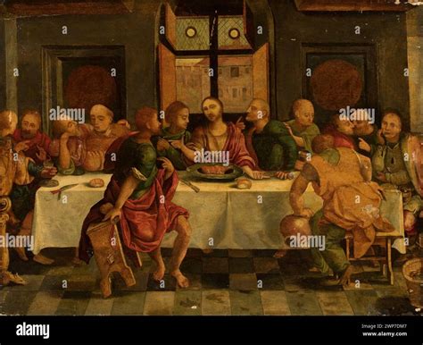 Last Supper; Coecke van aelst, Pieter (1502-1550; st.); XVI/XVII ...