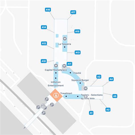 Sacramento Airport Terminal A Map & Guide