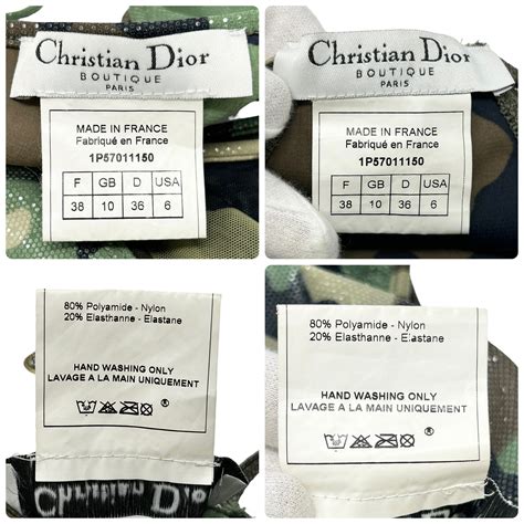 Christian Dior Vintage Logo Swimwear Bikini Green Nylon Camouflage Rankab Etsy