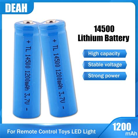 14500 3 7v 1200mah Rechargeable Batteries 14500 3 7v Lithium