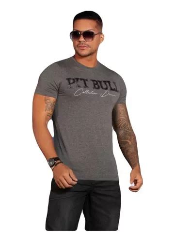 Camiseta Masculina Pit Bull Jeans Original Frete Gr Tis