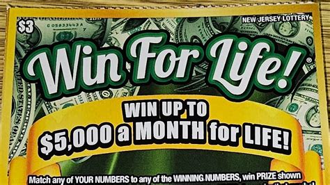 Tickets Win For Life Nj Lottery Scratch Off Tickets Youtube