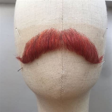 Big Red Mustache Fake Mustache False Facial Hair Etsy