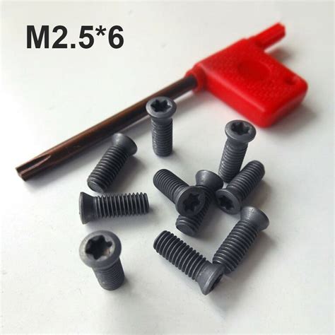 Pcs Insert Torx Screw For Carbide Inserts Lathe Tool Screwdriver M