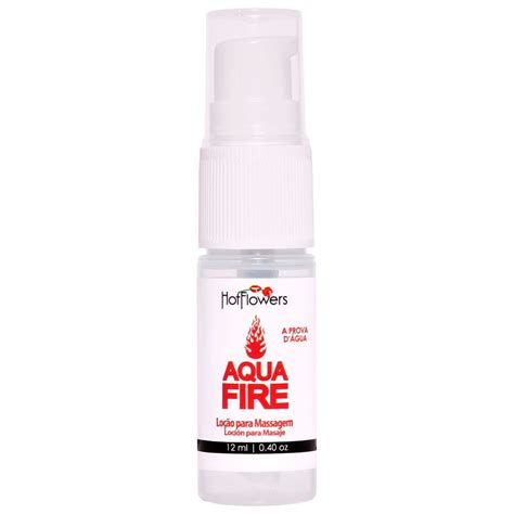 Aqua Fire Lubrificante A Prova D Gua Ml Hot Flowers Litoral Sex Shop