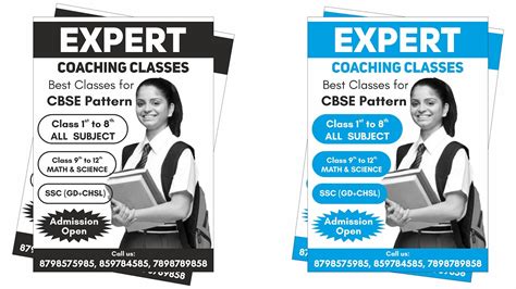 Leaflet Design For Coaching Center