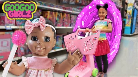 Doll Plays Hide And Seek While Goo Goo Girlz Shop For Food Youtube