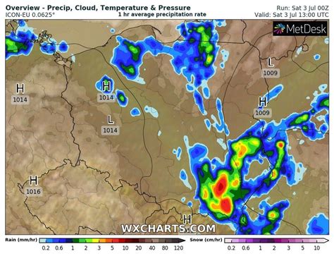Pogoda na 3 lipca 2021 W wielu regionach deszcz Największe opady od