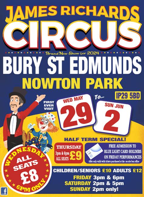 James Richards Circus Bury St Edmunds At Nowton Park Event Tickets From