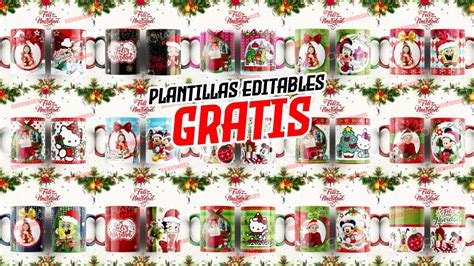 8 Plantillas Para Sublimar Tazas Con Calendario 2025 Con Editables Y