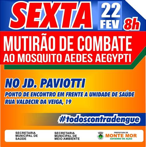 Mutirões de combate ao Aedes aegypti acontece amanhã Jornal da Cidade