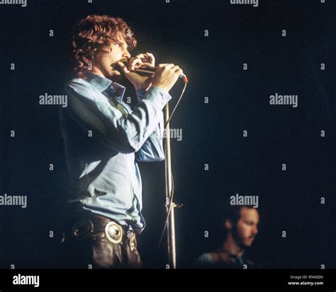 Jim Morrison Singer Of The Us Rock Band The Doors 1968 In Germany