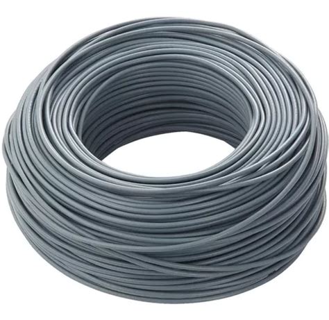 Cable Super Pl Stico Gris X Mm Rollo De Metros Meses Sin