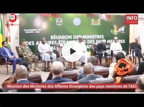 Urgent Aes R Union Des Ministres Des Affaires Trang Res Des Pays