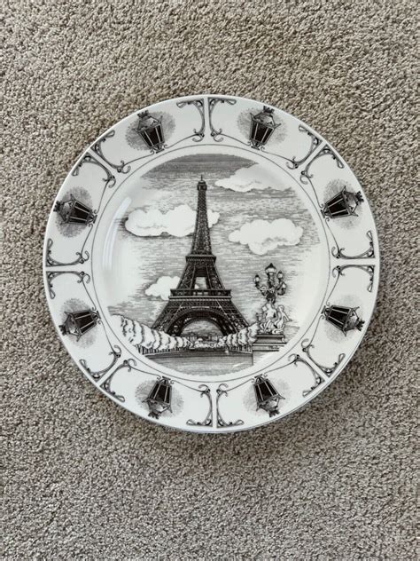 Fifth Slice Of Life Eiffel Tower Dinner Plate Ebay