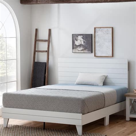 White Shiplap Bed Frame Atelier Yuwaciaojp