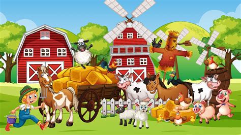 Farm animals - online puzzle