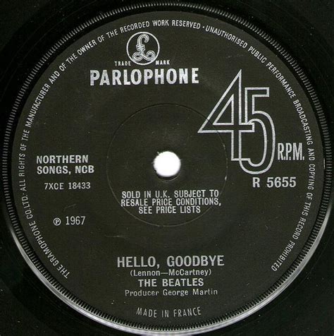 The Beatles Hello Goodbye 1967 Vinyl Discogs