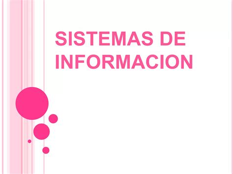 Sistemas De Informacion Ppt