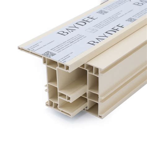 Baydee Series Plastic Pvc Upvc Profile With Ivory White China Upvc