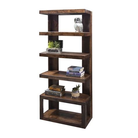 Bridgevine Home Sausalito 72 Inch High Universal Bookshelf Pier No