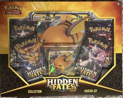 Pokemon Hidden Fates Raichu GX Box New Factory Ubuy India