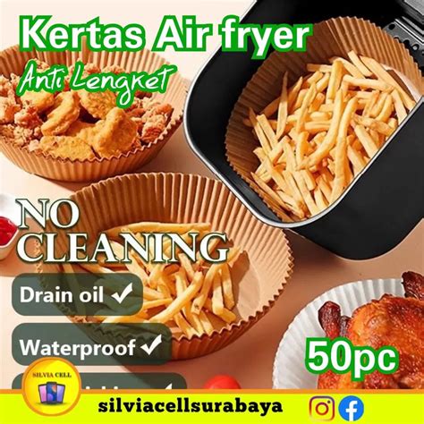 Jual Kertas Alas Baking Air Fryer Anti Lengket Kertas Minyak Baking